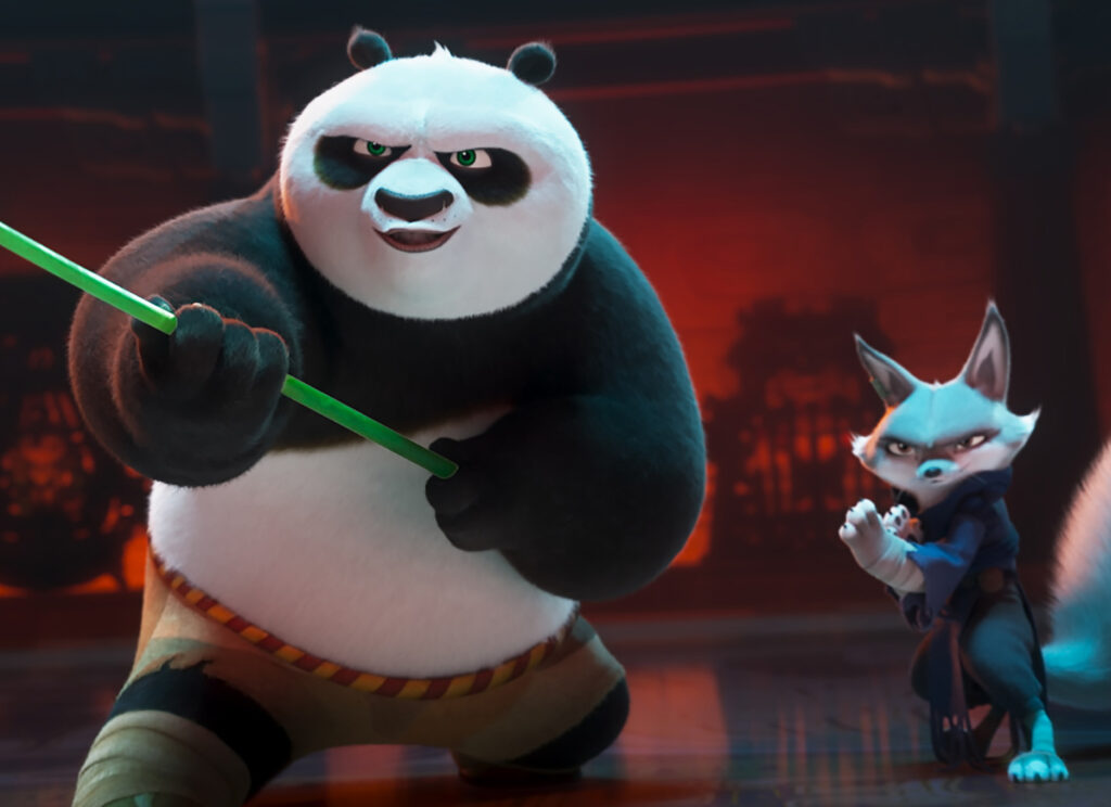 Kung Fu Panda 4 Po and Zhen Kung Fu Panda 4