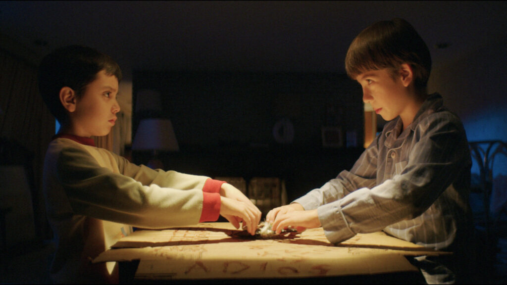 Still from Don't Leave the Kids Alone (2025)